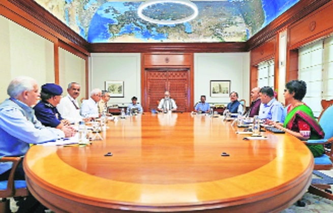 Reviewing Situation Pm Chairs Host Of Meetings The Hitavada