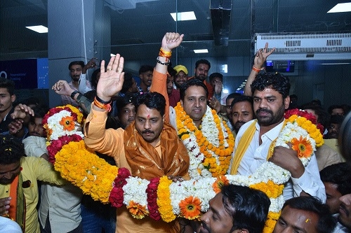 BJYM National Gen Secy Accorded Rousing Welcome - The Hitavada