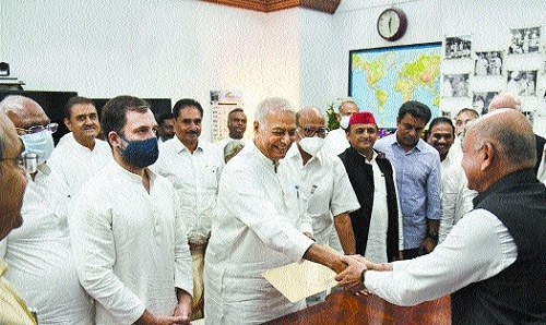 Oppn Candidate Yashwant Sinha Files Nomination For Presidential 