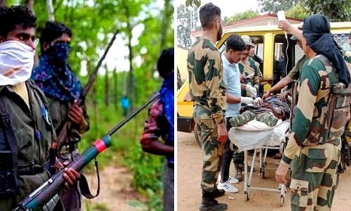 Two polling staff, BSF jawan hurt