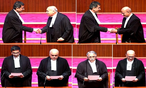 CJI Chandrachud Administers Oath To 5 New SC Judges, Strength Rises To ...