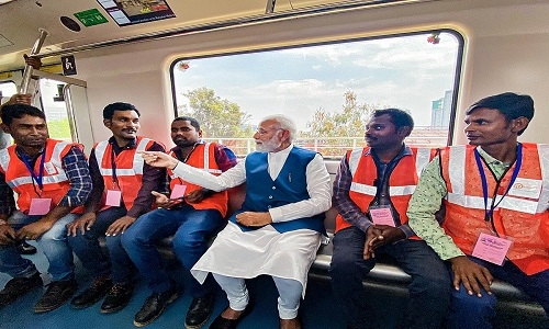 PM Modi Inaugurates New Metro Line In Bengaluru - The Hitavada