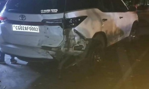 Minister Patel  in car accident