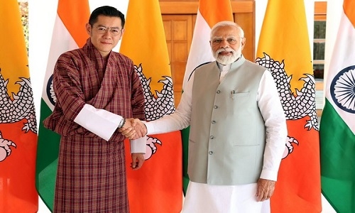 India, Bhutan