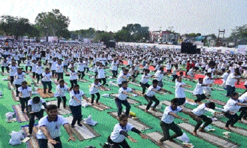 yoga during mass event 