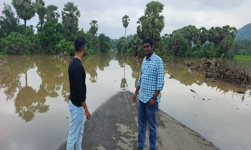 Rising water level of Godavari 