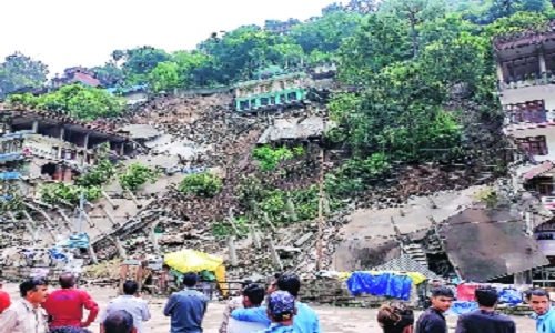 buildings collapse in Kullu