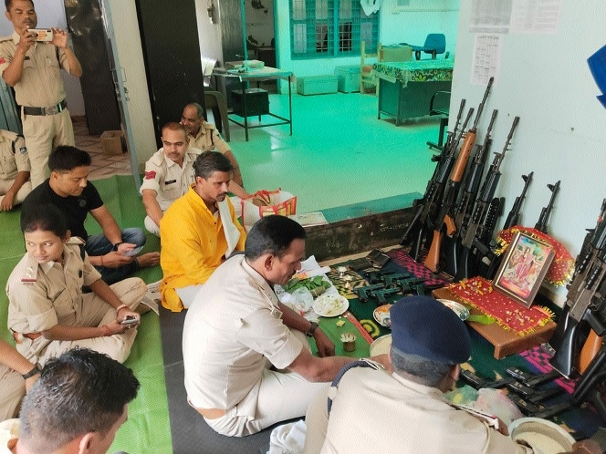  Shashtra Puja at Police