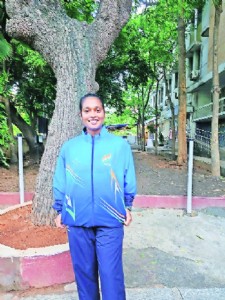 Rehnuma in Indian University’s softball team