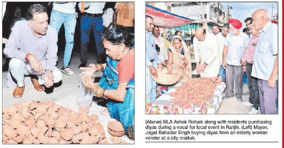 MLA Ashok Rohani, Mayor embrace ‘Vocal for Local’ this festive season