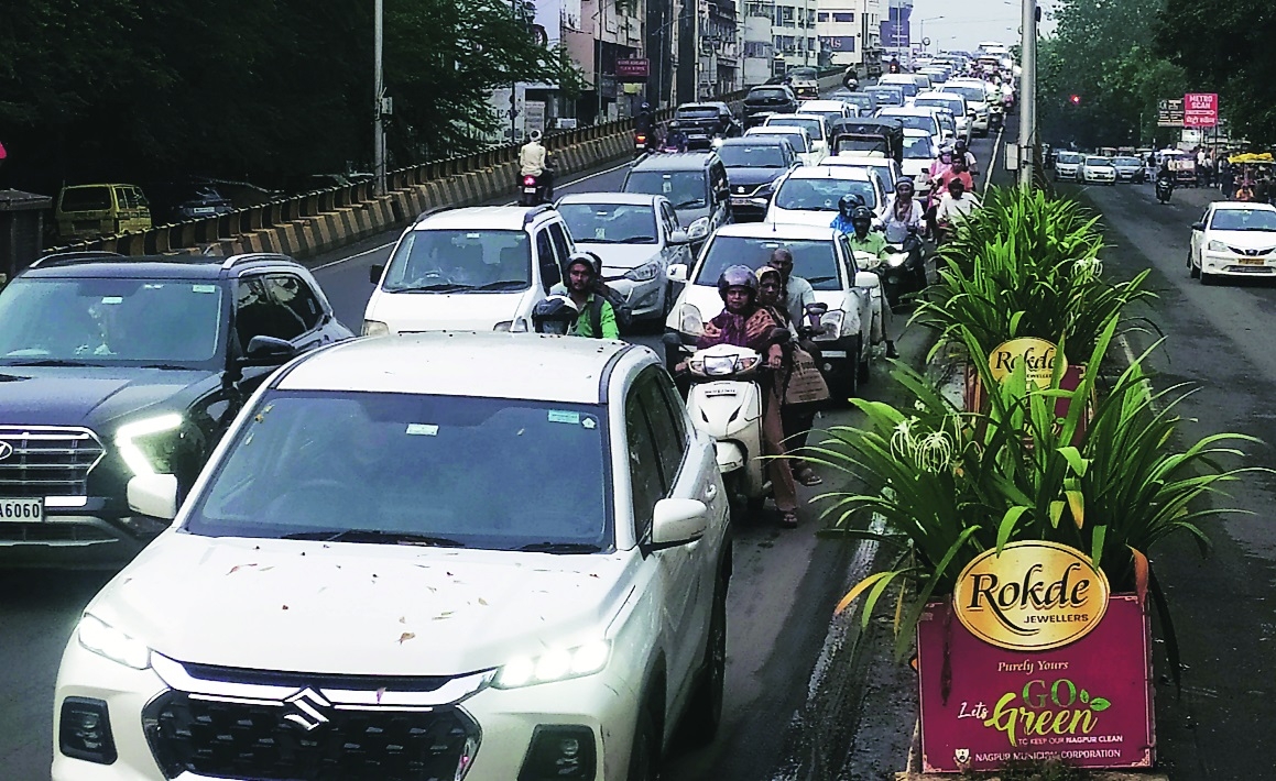 Krishna at a traffic signal