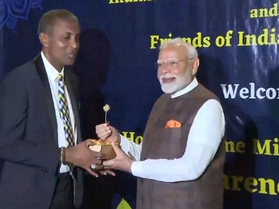 Special welcome! PM Modi given key toGuyana’s Georgetown