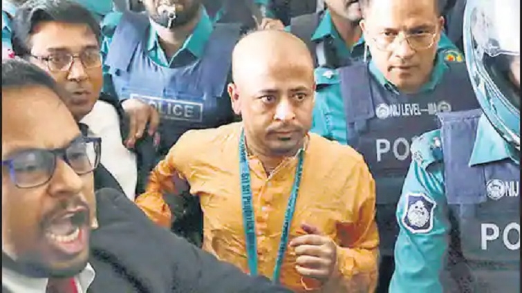 Bdesh court denies  bail to Hindu leader