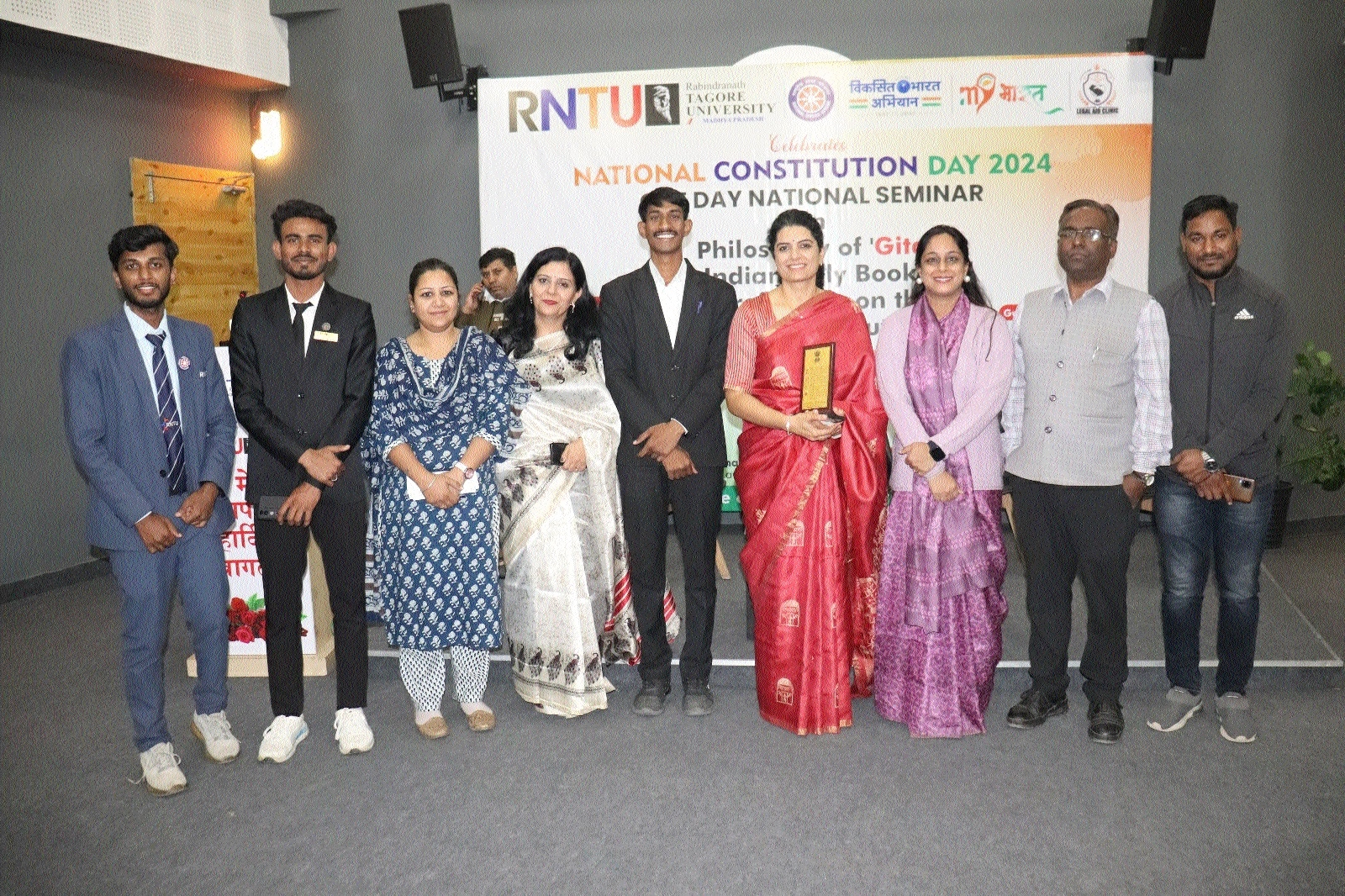 Guests and faculty of RNTU at the event