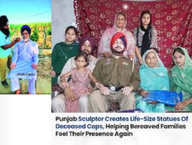 Immortalising  family bonds Punjab sculptor making