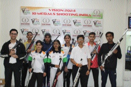 Shivom bags silver in Shooting C’ship, 11 players qualify for nationals