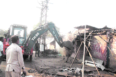 BMC removes encroachments