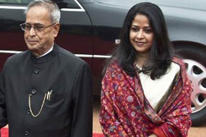 Pranabs daughter with pranaab