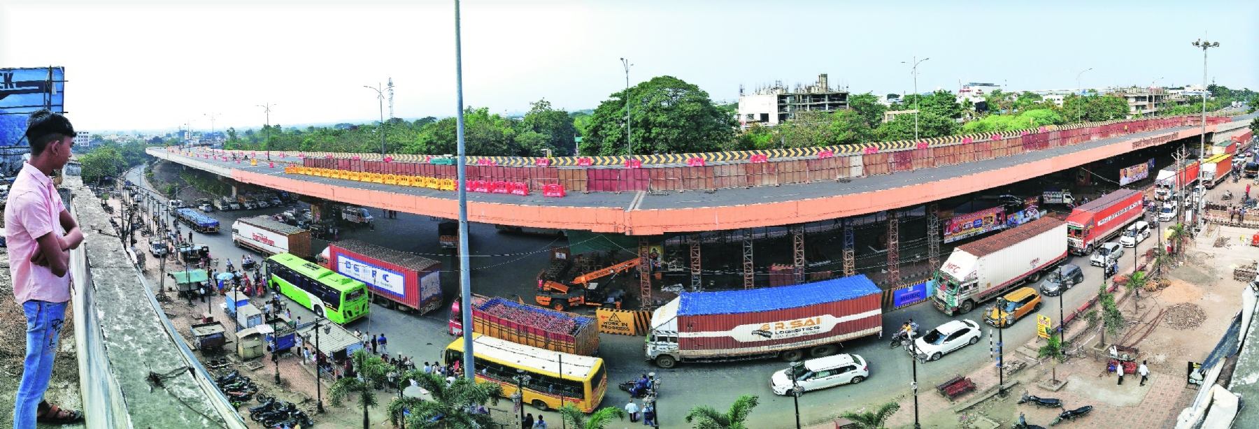 Traffic snarls are back at Butibori post parts of the fly-over collapse 