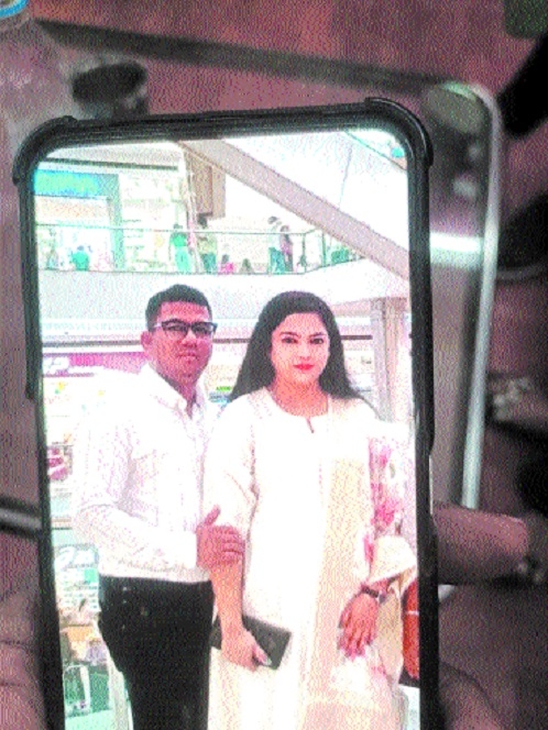 The accused along with his wife who was stabbed to death