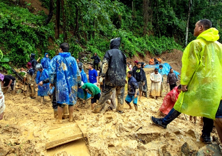  landslides in Mizoram