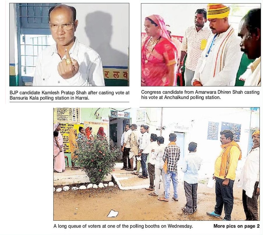 Amarwara By-poll Voting held 