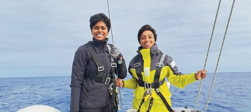 Lt Cdr Roopa A and Lt Cdr Dilna K would 