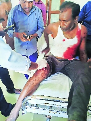 Injured Chandrakant Ingle 