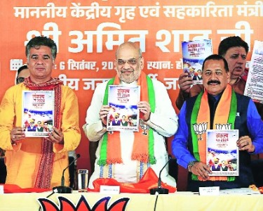 BJP launches manifesto for J&K polls, makes 25 promises