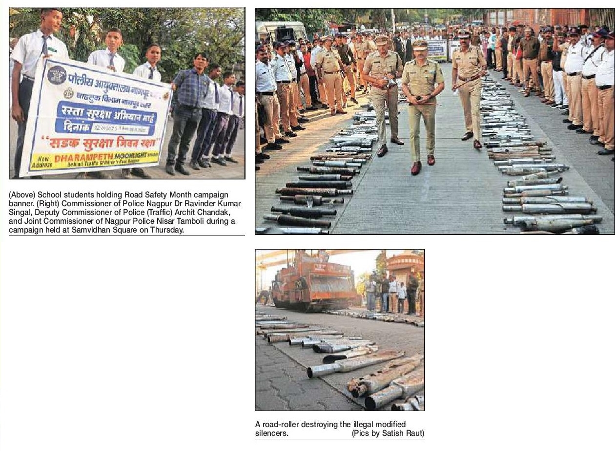 Nagpur Traffic Deptt destroys 440 illegally