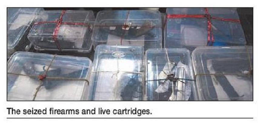 seized firearms