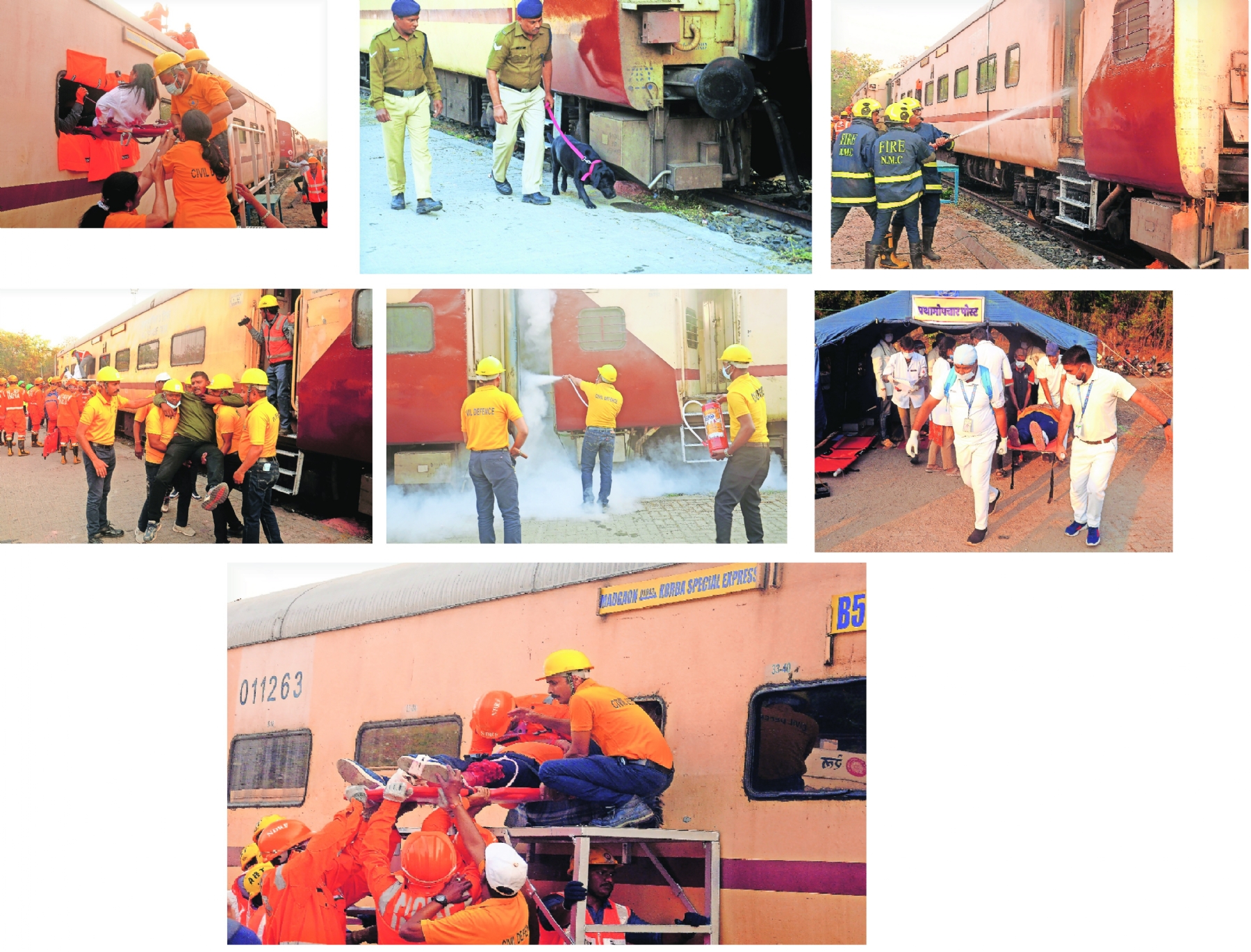 Train accident mock drill conducted